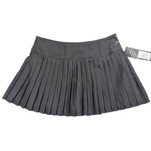 Head Gray Pleated Tennis Skirt/Skort with built-in shorts Size XL